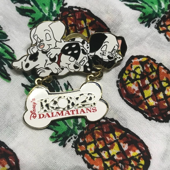 Disney Accessories - Disney 102 dalmatians sleeping puppies dangle pin